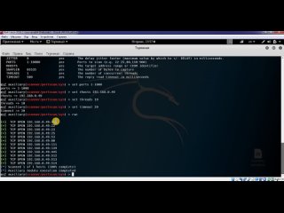 021 scanning ports with built-in metasploit scanner